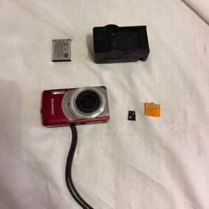 Olympus Red and Silver Cameras-and-accessories